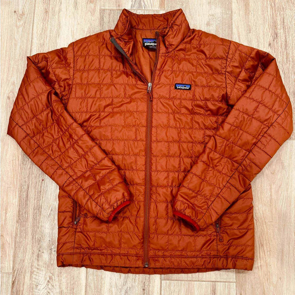 Men’s Patagonia Nano Puffer Jacket. Burnt Orange. Size L.